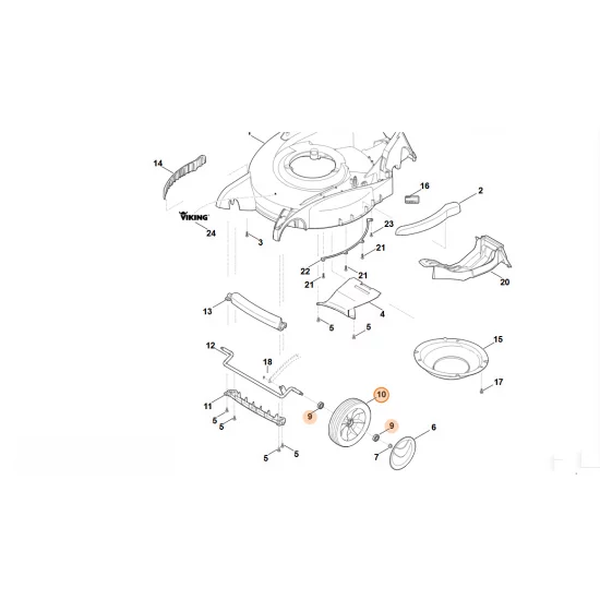 Stihl  Koło kompl. 200 6340 700 0410